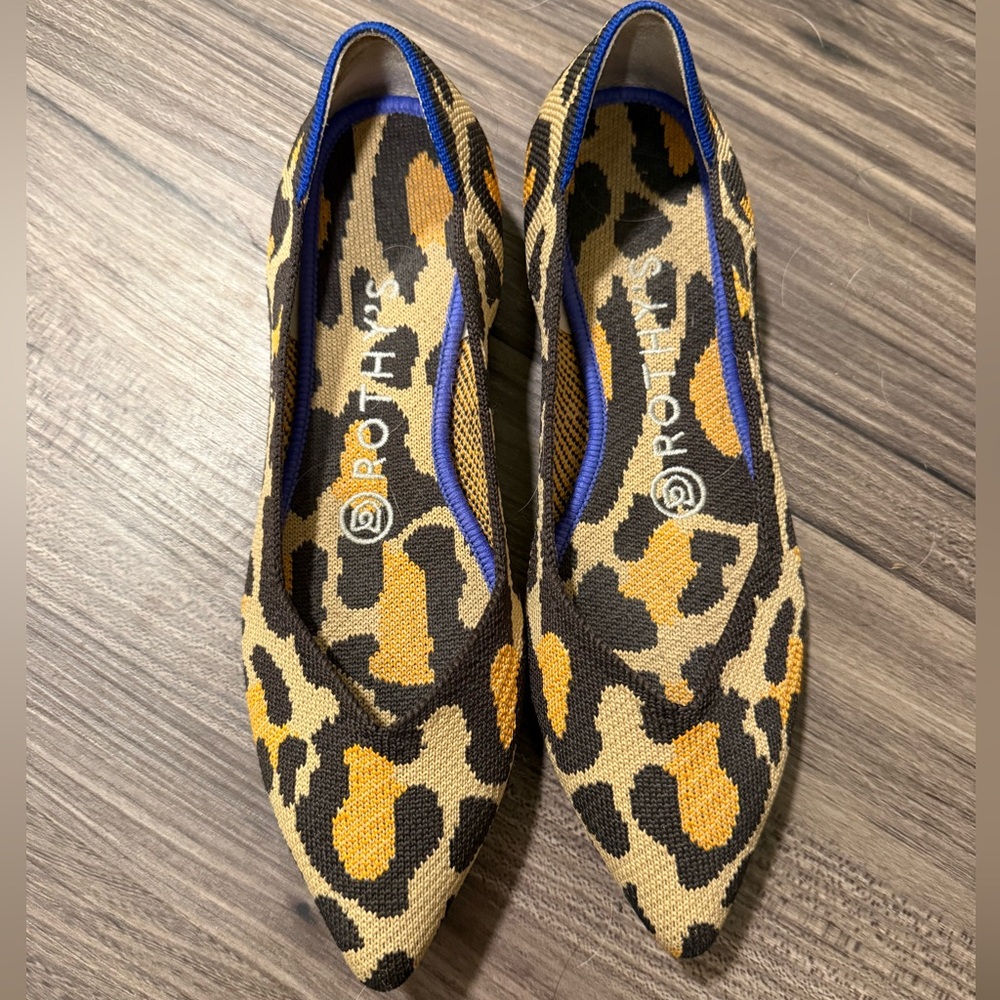 Rothy's The Point Leopard Pattern Flats - image 1